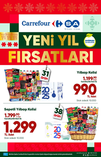 Carrefour - Yılbaşı indirimleri Kataloğu: 2 OCAK 2025'e kadar geçerli indirimleri kaçırma!