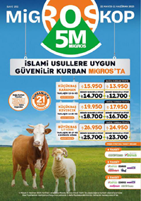 Migros - Kurban  Bayramı İndirimleri: 5M mağazalarında geçerli indirimler