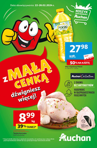Auchan - Gazetka: Z mała cenką dżwigniesz więcej !