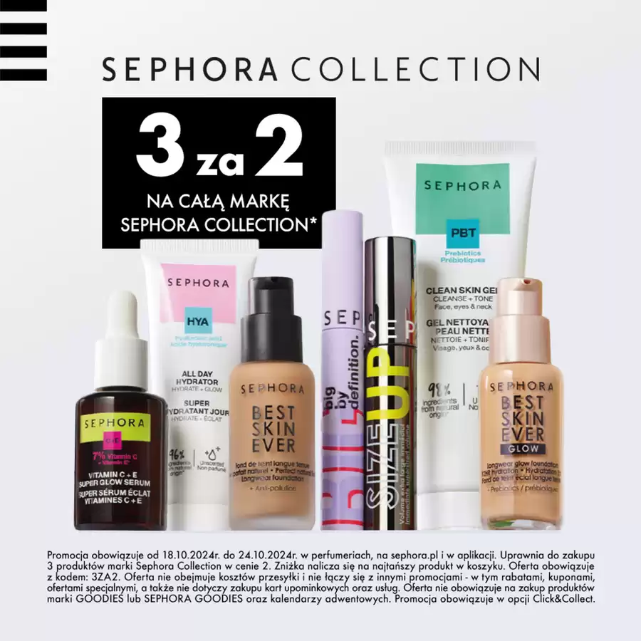 Sephora - Promocja obowiązuje od 18.10.2024r. do 24.10.2024