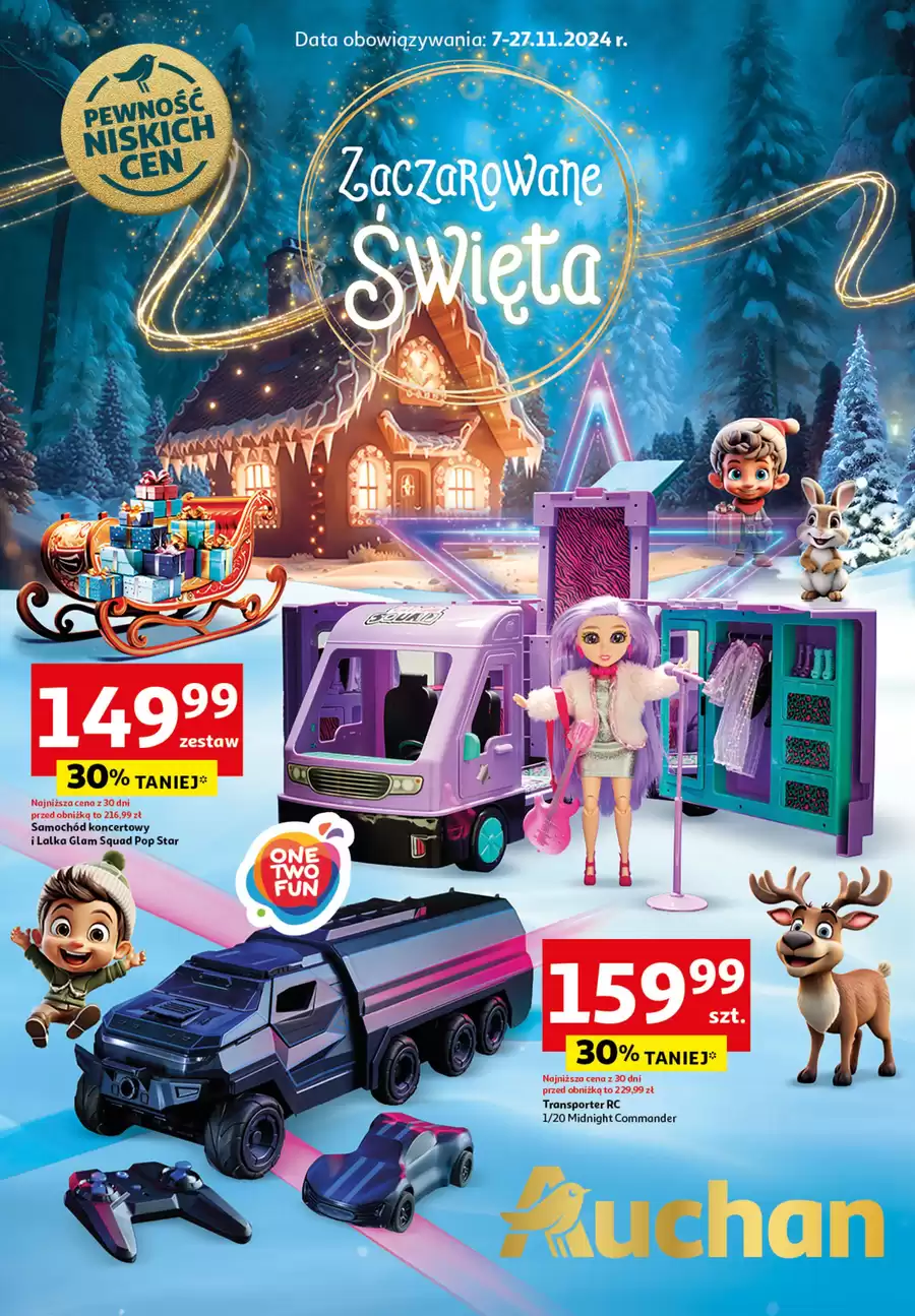 Auchan - Katalog Zabawki Zaczarowane Święta Hipermarket