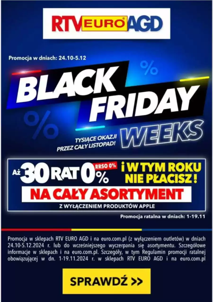 RTV EURO AGD - Black friday weeks