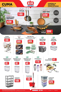 BİM - 5 Eylül CUMA'dan itibaren geçerli indirim kataloğu