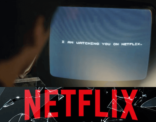 osoba oglądająca netflix