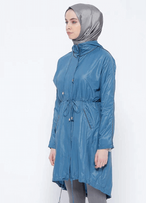 Modanisa - Kapşonlu, Fermuarlı Yağmurluk İndirimi