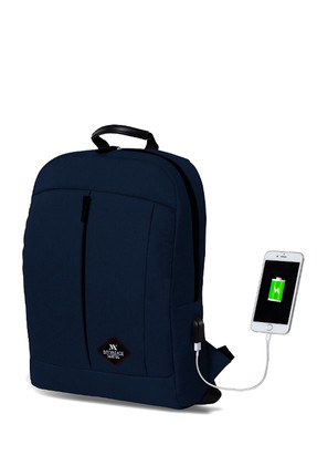 Trendyol - USB Özellikli Lacivert Sırt Çantası İndirimini Kaçırma!